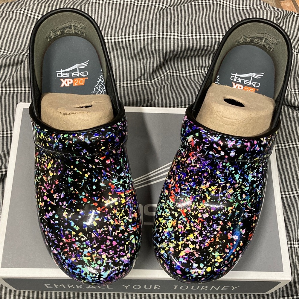 Dansko XP 2.0 Color Pop Multicolor Speckle Clogs 37